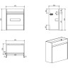 База под раковину BELBANGO PIETRA PIETRA-MINI-460-1A-SO-SCM-L